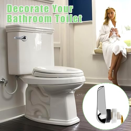 PDFans Toilet Handle Lever Flush Replacement, Front Mount Trip Lever Universal Fits American Standard Toilets, Chrome Finished - Image 3