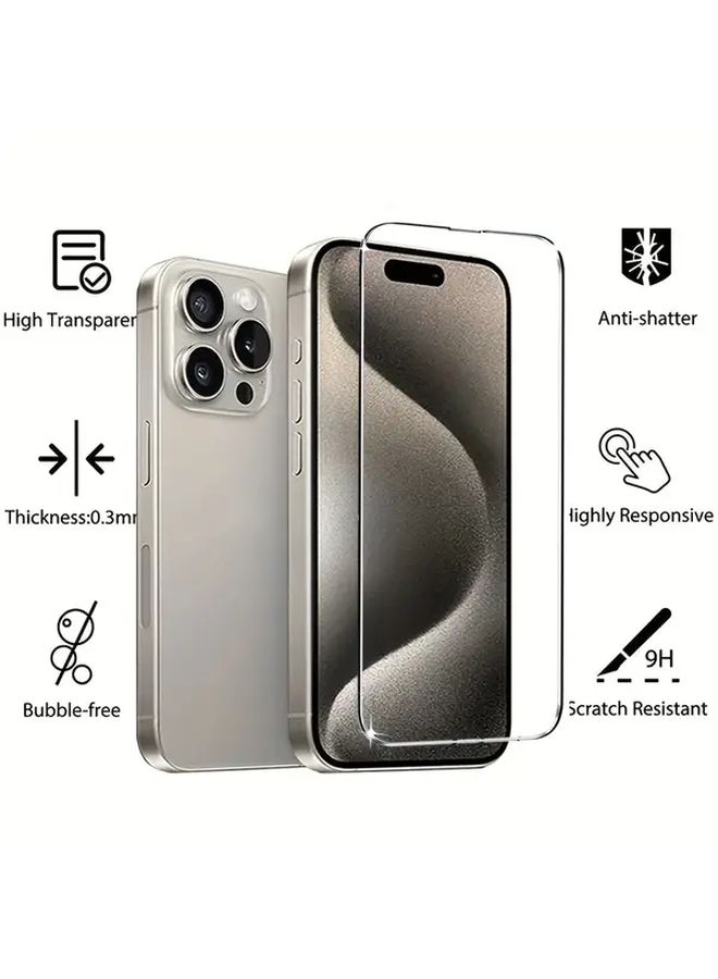 Transparent Tempered Glass Screen Protector For iPhone 11 Pro Max HD Scratch Resistant - Image 5