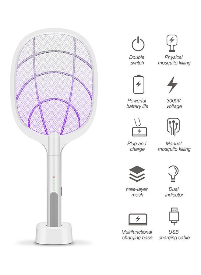 2 In1 USB Rechargeable Electric Swatter White - pzsku/Z265FFE880E044E093E31Z/45/_/1724248072/d5dcbb47-9577-434b-9af4-3d0d4a52b8fc