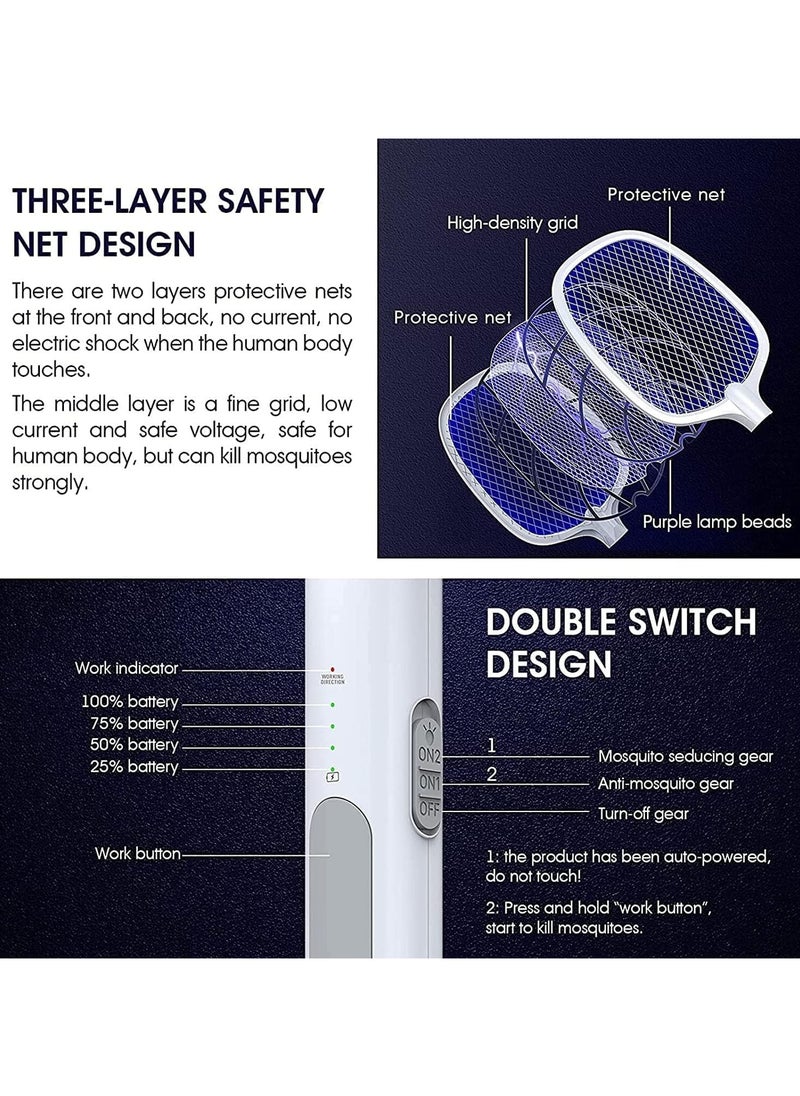 2 In1 USB Rechargeable Electric Swatter White - pzsku/Z265FFE880E044E093E31Z/45/_/1736596704/57e6eb77-4c18-47cf-9253-a8080d0dac46