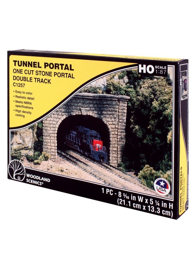 Woodland Scenics Woodland Scenics WS 1257 Ho Tunnel Portal-Cut Stone Double  - Image 1