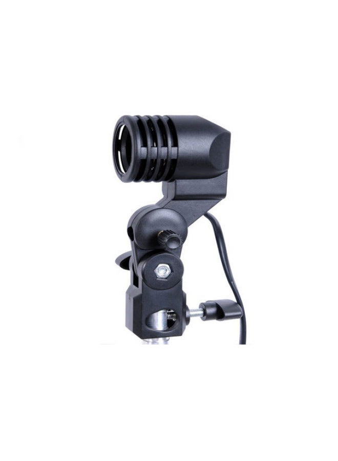 43W Live Studio With Remote Control 180 Degrees Rotating High Brightness Soft Light LED Photography Fill Light Bulb-Light Source Color:E27 Switch Lamp Line