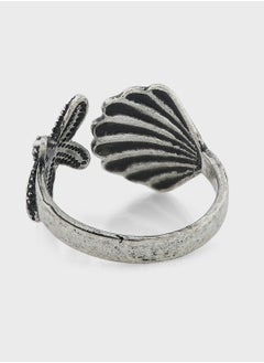 Ginger Star Fish Shell Ring  - Image 3