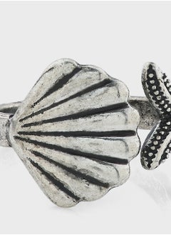 Ginger Star Fish Shell Ring  - Image 4