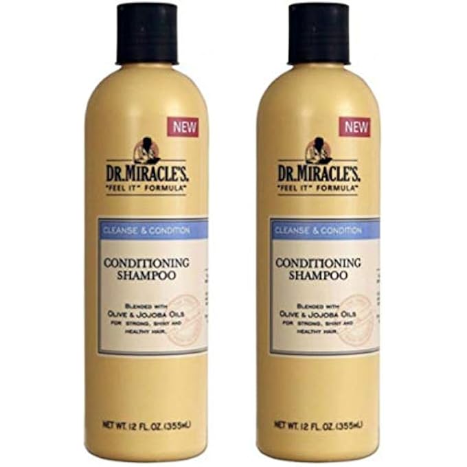 Dr. Miracles Cleanse & Condition Shampoo 12oz (2 Pack)