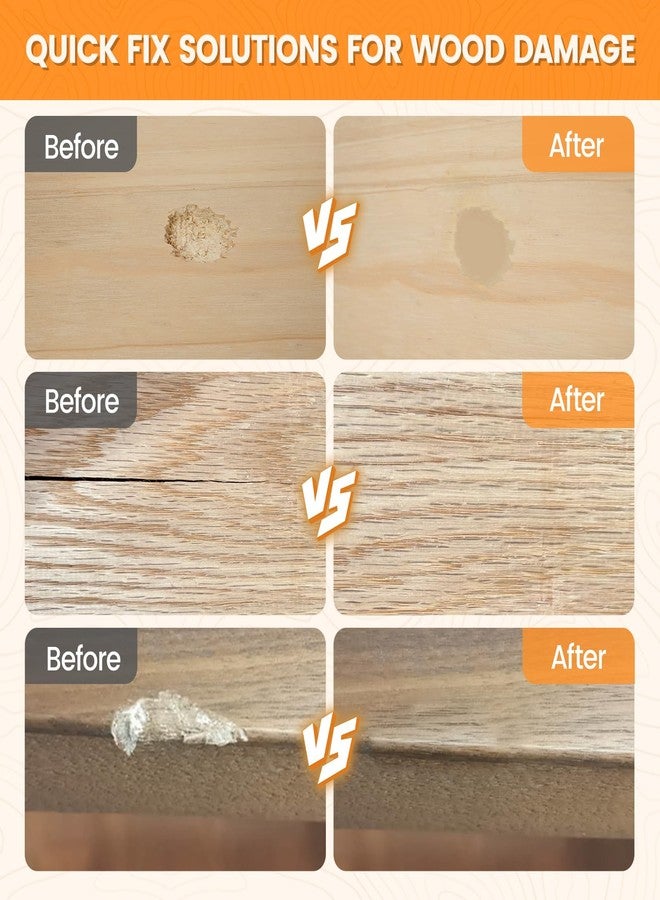 aididan Wood Filler, Wood Repair Kit,16 Ounce Paintable & Stainable Wood Putty Filler, Wood Scratch Cracks Holes Repair Furniture, Exterior Wood Filler Water Resistant, Wood Putty (Natural) - Image 4
