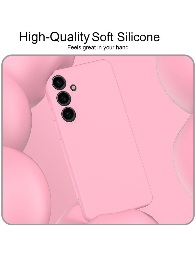 MUNTAQI Slim Liquid Silicone Case for Samsung Galaxy S24 Plus,with Scratch-Resistant Microfiber Lining Shockproof Soft Silicone Protective Case for Samsung S24 Plus (Pink) - Image 3