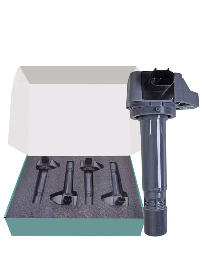 4 Ignition Coils for 2006-2011 Civic Honda L4 1.8L Models, Replacement 30520-RNA-A01 - Image 1