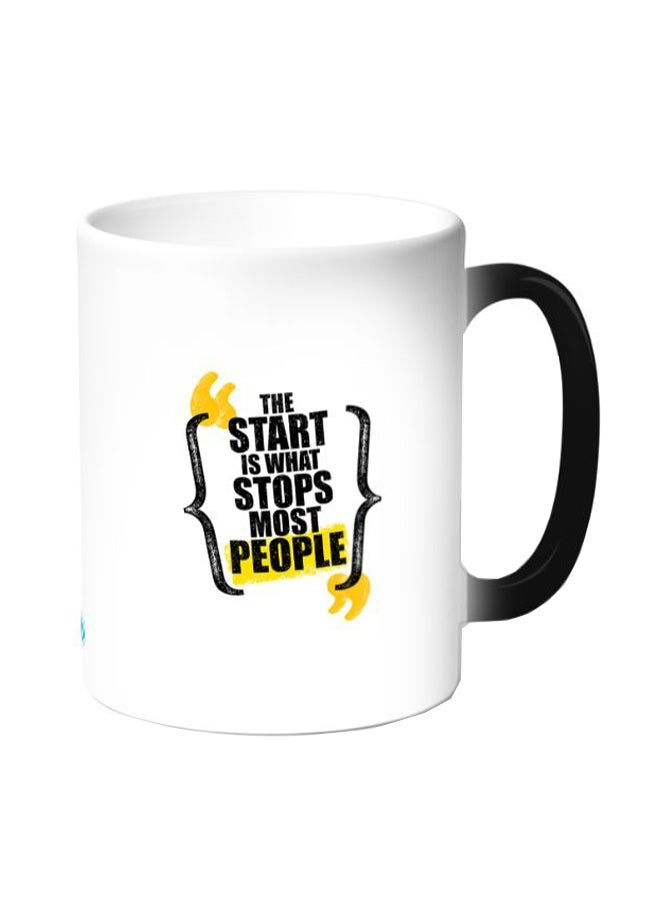 RKN Proverbs And Sayings Printed Coffee Mug White Black 11 ounce - Image 1