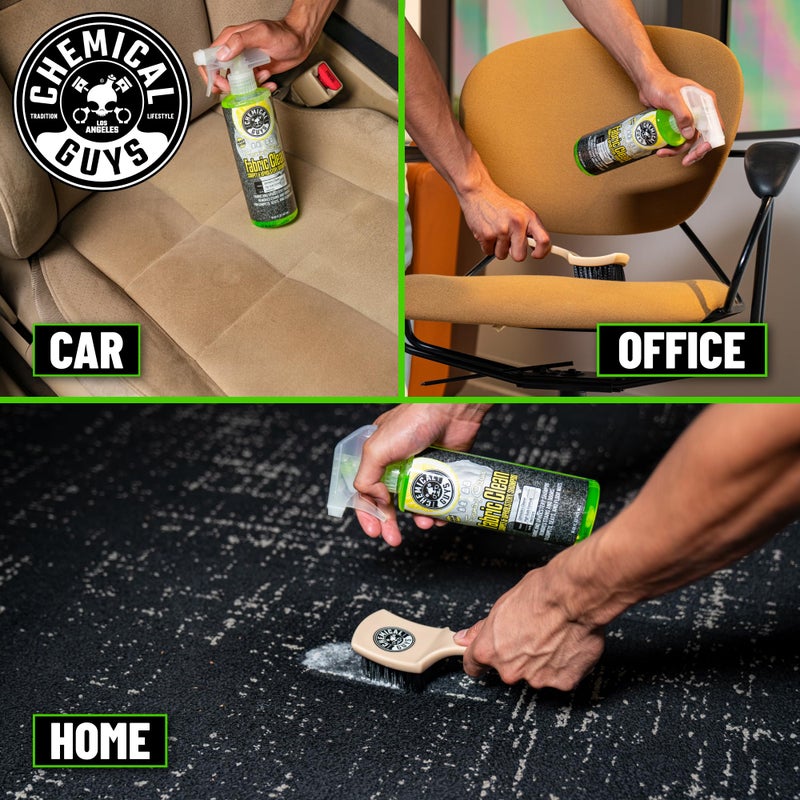 Chemical Guys Foaming Citrus Fabric Clean Carpet & Upholstery Cleaner - Car Carpet Cleaner Spray for Seats and Floor Mats, Removes Stains &Odors, Safe for Cars, Home and Office, 16 oz Citrus Scent - Image 4