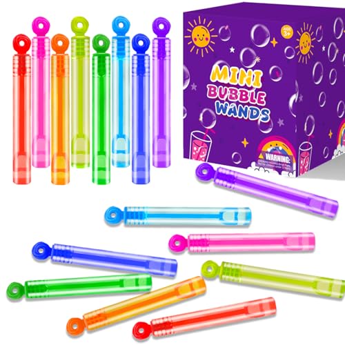 Leetous Bulk Neon Mini Bubbles Party Favors for Kids 100 Pack Small Easter Non Candy Treat Goodie Bag Stuffers Fillers Toys Gifts Bulk for Toddler Classroom Carnival Prize Game for Birthday Parade Throw - Image 1