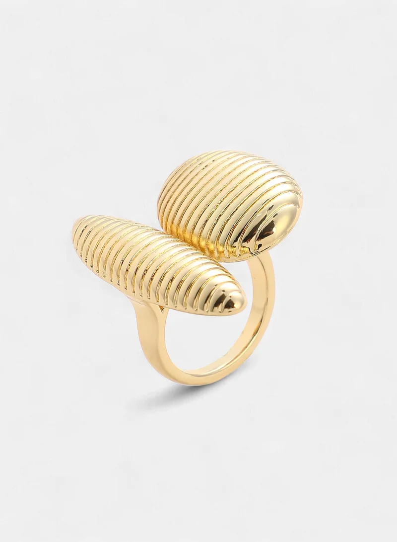 SOHI Conchiglia Statement Artificial Ring Jewellery