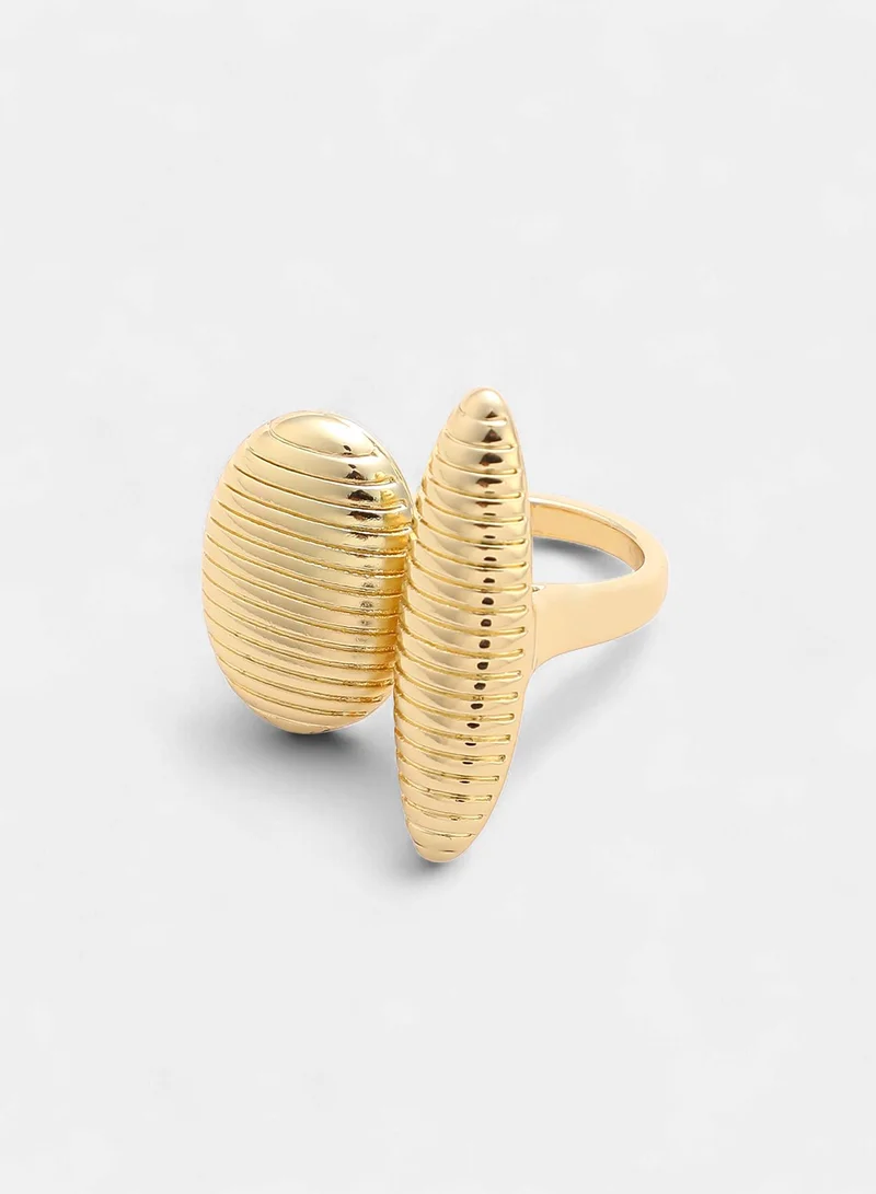 SOHI Conchiglia Statement Artificial Ring Jewellery