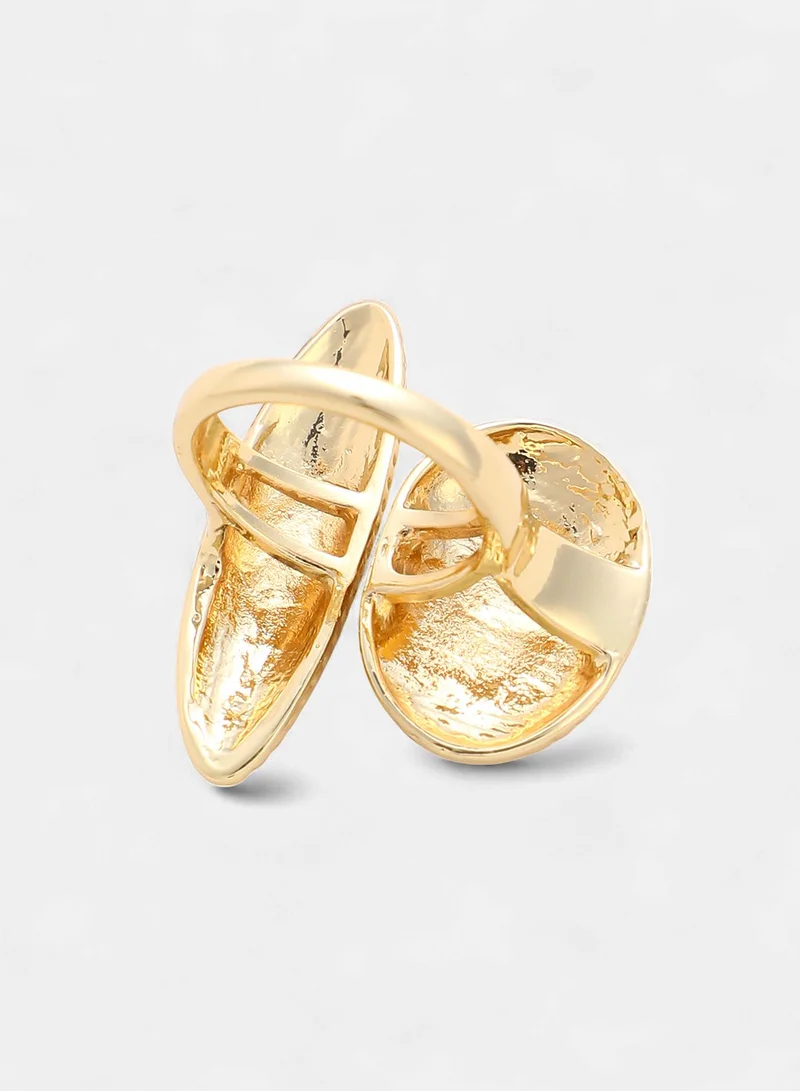 SOHI Conchiglia Statement Artificial Ring Jewellery