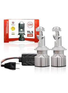 Toby's Toby's New TL3-H7 LED Mini Projector Dual Lens Headlight Bulb, Adjustable Beam (High & Low) with Cooling Temperature 6500K White Light  - Image 1