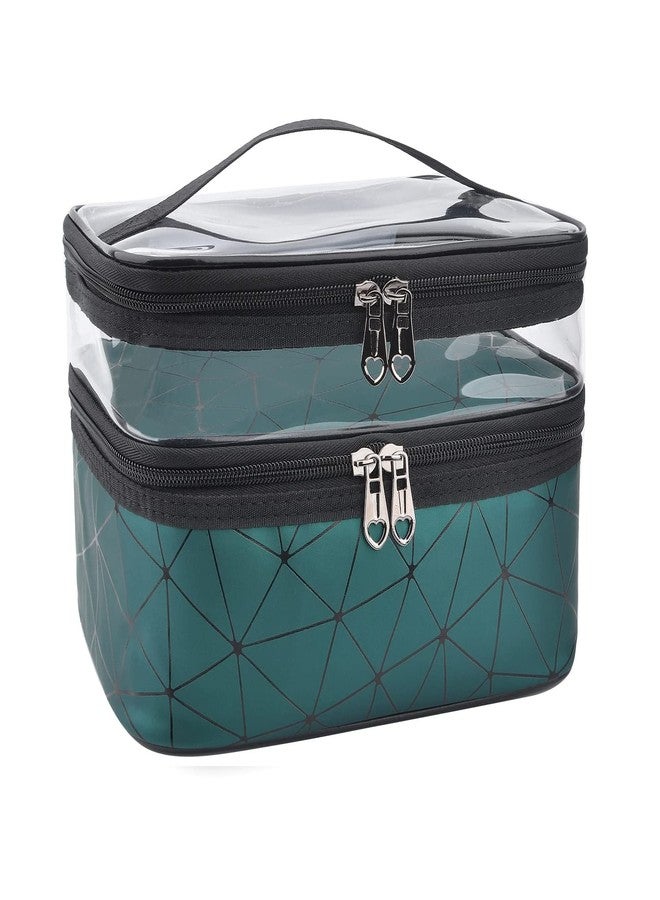 Xelvix Print 17 Cms Cosmetic Pouch (M_Makeup Pouch Green_Green) - Image 1