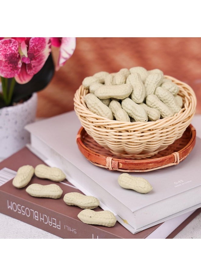 Gresorth Gresorth 50pcs Artificial Lifelike Peanut Decoration Simulation Fake Groundnut Realistic Lifelike Food Model for Home Photography Props  - Image 5
