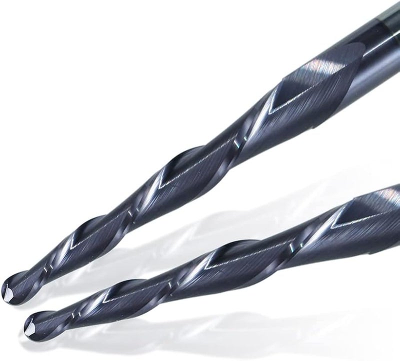 R1 0x15xD4x50 Tapered Ball Nose End Mill 2 Flute Carbide CNC Router Bit For Wood Engraving - Image 3