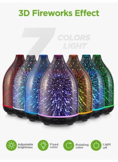 InnoGear Oil Diffuser 150Ml Handmade Glass Diffuser 3D Glass Essential Oil Diffuser Ultrasonic Aromatherapy Diffuser Cool Mist Humidifier With Timers Waterless Auto Shutoff  - Image 2