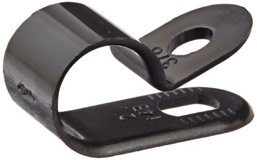 NSI NCH-375-0 Heavy Duty Nylon Cable Clamp, 0.375" Diameter, 0.472" Width, Black - Image 5