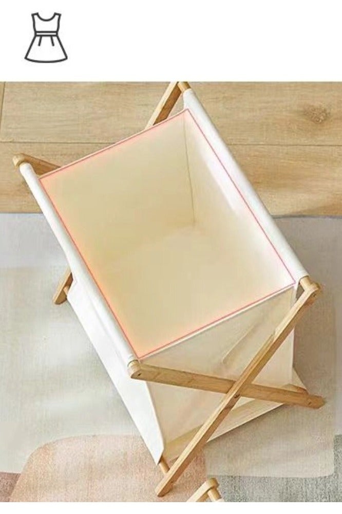 سلة غسيل محمولة سلة غسيل قابلة للطي سلة الغسيل  سلة ملابس سلة ملابس سلة غسيل ملابس سلة غسيل للحمام وغرفة النوم 56.5×50×34 سم - Image 2