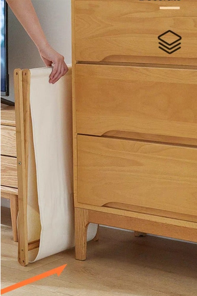 سلة غسيل محمولة سلة غسيل قابلة للطي سلة الغسيل  سلة ملابس سلة ملابس سلة غسيل ملابس سلة غسيل للحمام وغرفة النوم 56.5×50×34 سم - Image 3