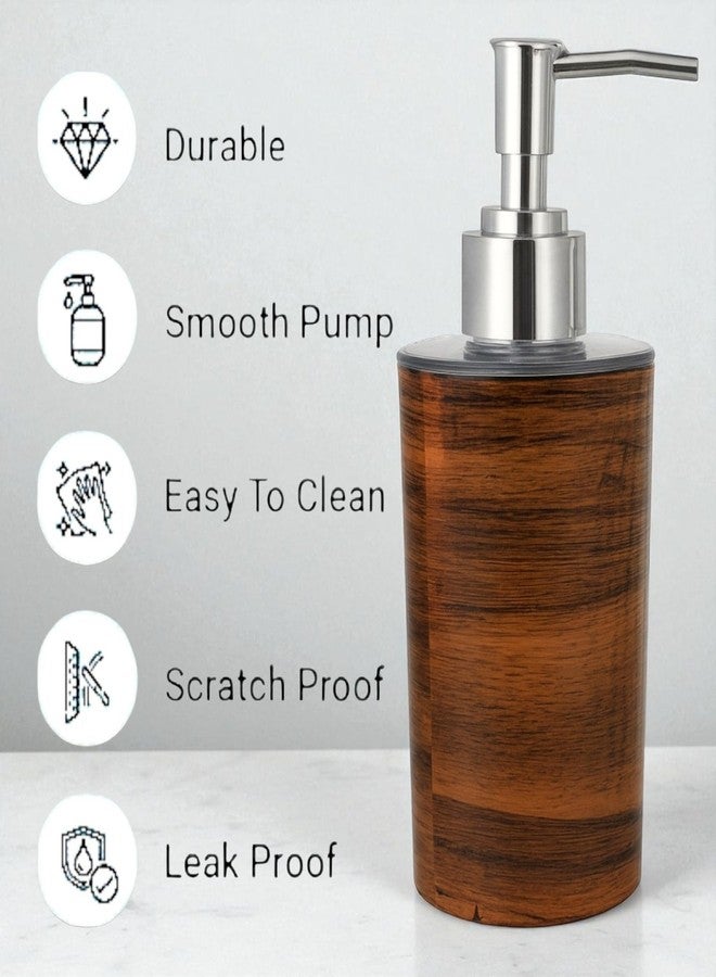 LAGET® Liquid Soap/Shampoo/Sanitizer/Lotion Dispenser Plastic Bottle with Pump for handwash in Bathroom/Kitchen Sink Pack of 2 Marble Print(300 Ml Each) - Image 3