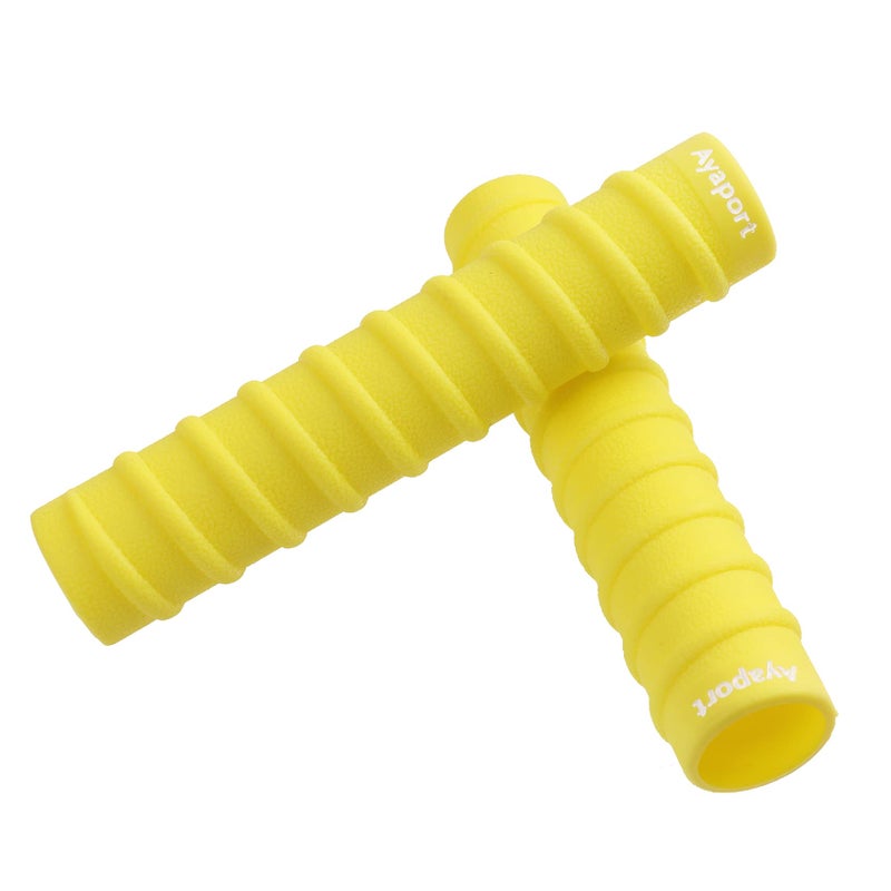 Ayaport Kayak Paddle Grips Non-Slip Silicone Wraps Blister Prevention Kayaking Accessories For Take-Apart Paddles (Yellow) - Image 1