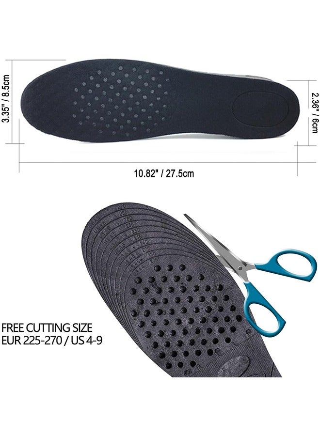 اتش واي النعال زيادة الطول للرجال والنساء ، 3 طبقة 2.36 '' وسادة الهواء رفع الأحذية وسادة الأحذية كيت إدراج كعب وسادة الهواء (2.36 "/ 6cm) - Image 2