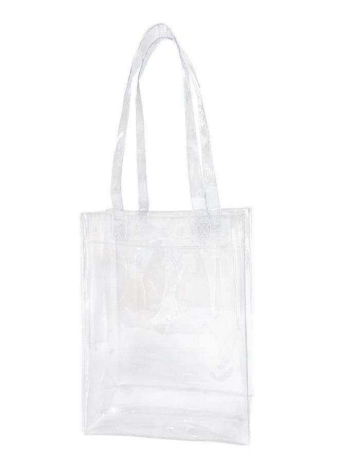 TotePrint 1pcs Clear Waterproof Large Transparent Pvc ShoppingTote Bag with Handles beach Bags for Work Beach，Sports (clear) - Image 1
