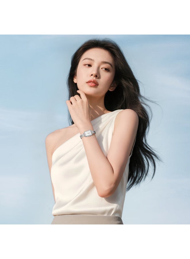 Golgen Women's Watch, Elegant Small Square Watch, Little Swan Women's Square Quartz Watch, Birthday Gift For Girlfriend, 19035 - Image 1