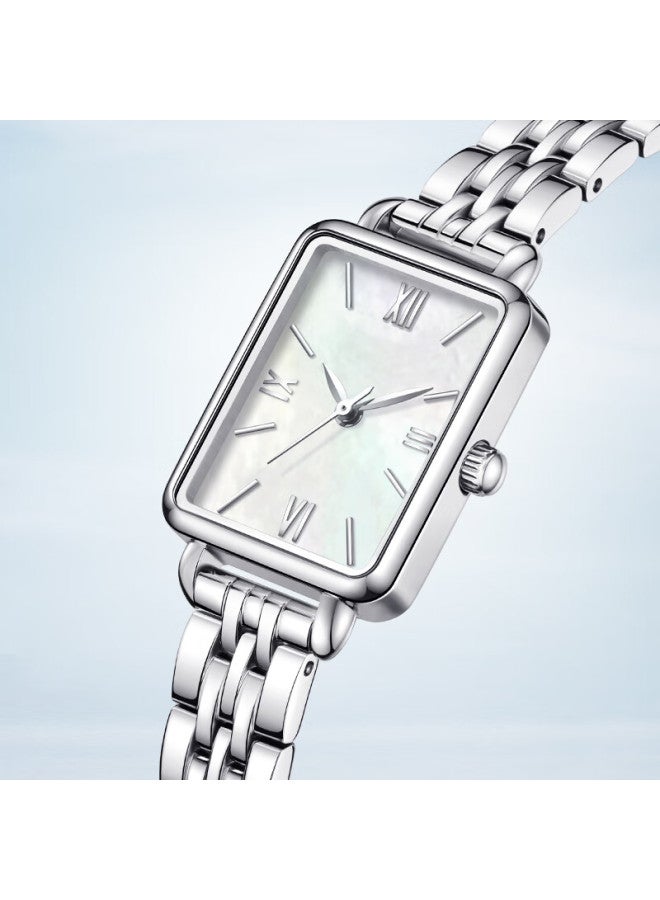 Golgen Women's Watch, Elegant Small Square Watch, Little Swan Women's Square Quartz Watch, Birthday Gift For Girlfriend, 19035 - Image 4