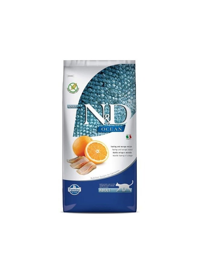 Farmina Farmina N&D Ocean Cat Herring and Orange Adult Dry Cat Food - 10 kg 