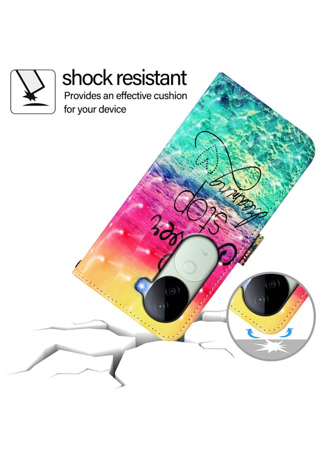 erorex Case For vivo V40e 5G India 3D Painting Horizontal Flip Leather Phone Case - Image 5