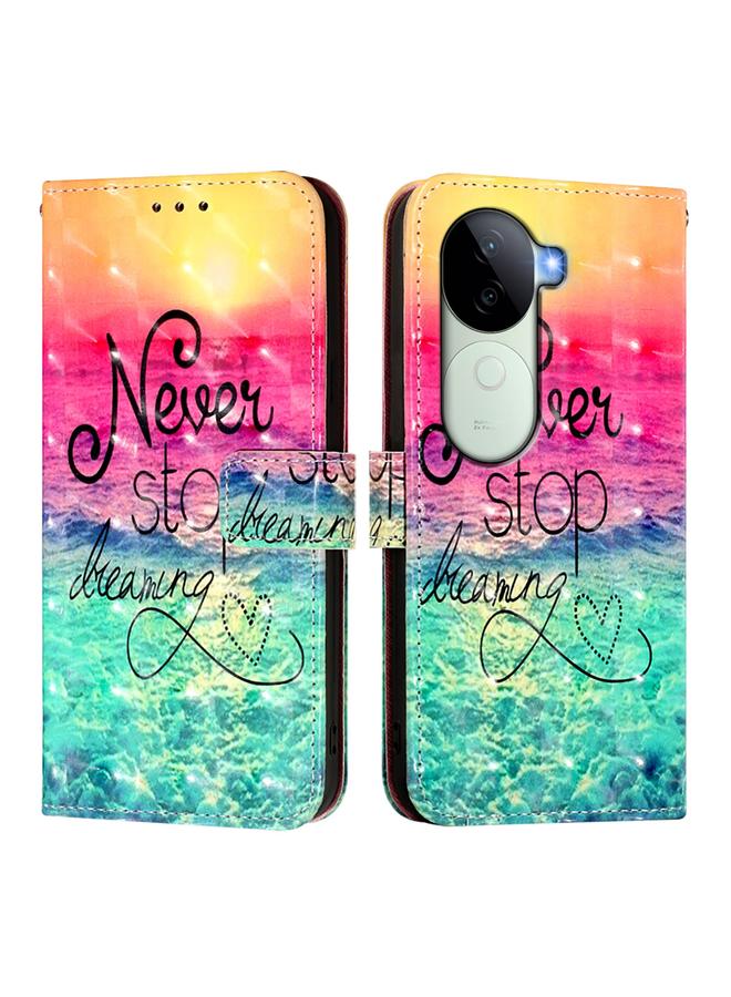 erorex Case For vivo V40e 5G India 3D Painting Horizontal Flip Leather Phone Case - Image 2