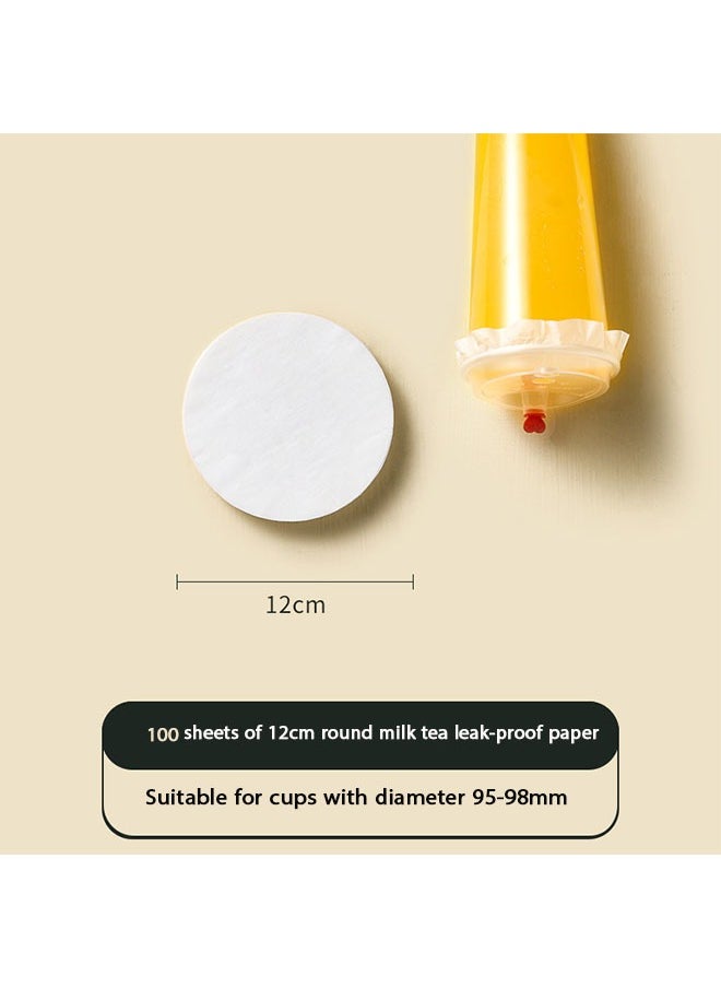 Generic Coffee Beverage Cup Seal Covers, Pack of 100 Food-Safe Liners for Coffee and Tea, Leak-Proof and Oil-Resistant, Ideal for Parties and Home  - Image 4