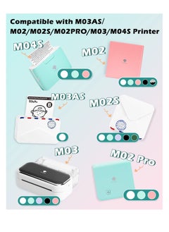 phomemo Phomemo White Self-Adhesive Thermal Paper, Glossy Printable Sticker Paper for Phomemo M02/M02 Pro/M02S/M03 Bluetooth Pocket Mobile Printer, Black on White, 50mm x 3.5m, Diameter 30mm, 3-Rolls  - Image 2