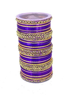 GOHONA Colorful Bangle Collection Beautifully Designed Indian Bollywood Style Alloy Metal Bangles for Kids Teenagers and Women