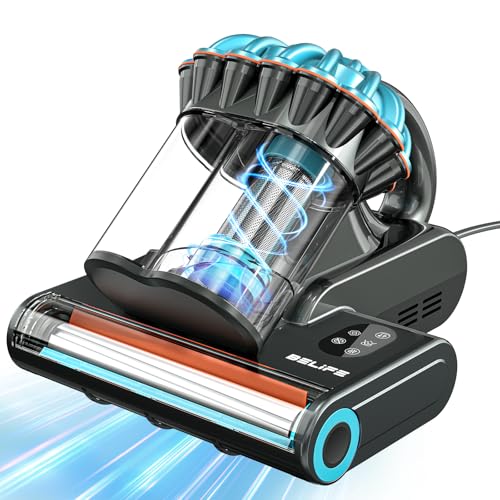 Belife M8 Mattress Vacuum Cleaner, 18Kpa 550W Bed Cleaner with UV & Hot Air & HEPA Filter, High Heating Double-Cup Handheld Couch Cleaner for Sofa Pillow Crib Pet Hair, Corded - Image 1