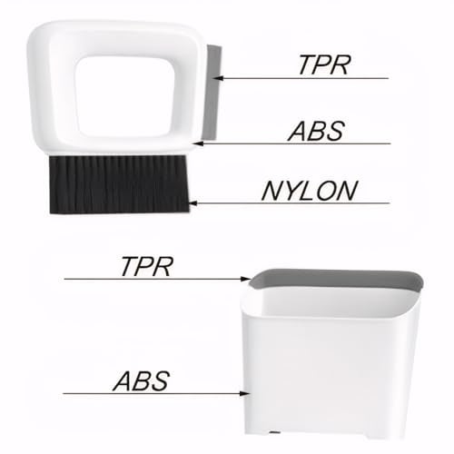 JGA JOGGING ARM Mini Dustpan and Brush Wisp Broom and Dustpan Portable Handheld for Keyboard Bedroom Bathroom Kitchen Counter Camping Tent BBQ Table Pet(1 Set) - Image 3