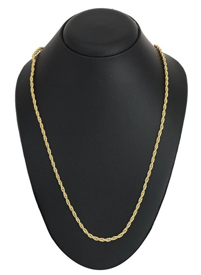 ZIVOM® Rope 22K Gold Plated 249 In Chain For Unisex Gift - Image 2