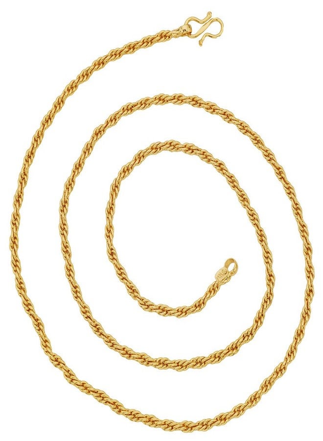 ZIVOM® Rope 22K Gold Plated 249 In Chain For Unisex Gift - Image 1