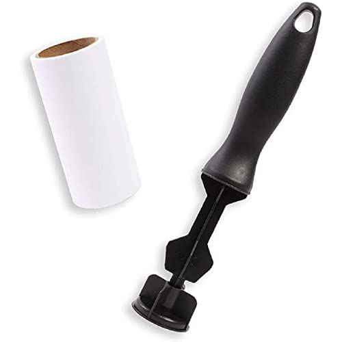 AKRIZA Set of 3 Reusable Sticky Picker Cleaner Roller Lint Rollers Brush Easy-Tear Sheets 10cm Pet Hair Lint Roller Sheet 180 Sheets per roll, 60 Sheets per roll Lint Roller Remover (ZIBRA) - Image 2