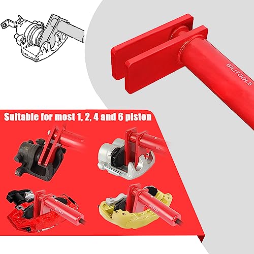 BILITOOLS Dual Multi Piston Brake Caliper Compression Tool, Heavy Duty Brake Pad Spreader Caliper Compressor Spreader Press Tool for 1 2 4 6 Piston - Image 2