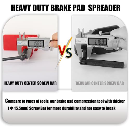 BILITOOLS Dual Multi Piston Brake Caliper Compression Tool, Heavy Duty Brake Pad Spreader Caliper Compressor Spreader Press Tool for 1 2 4 6 Piston - Image 4