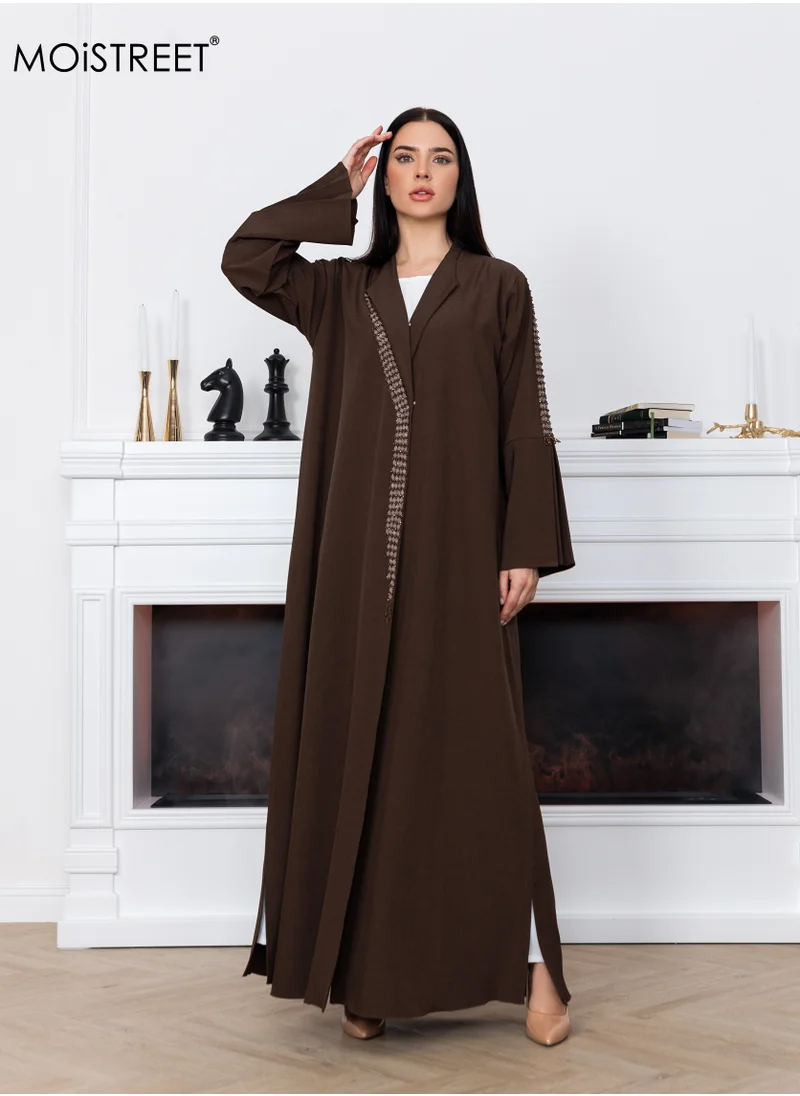 Moistreet MOiSTREET Melange Embroidery Abaya