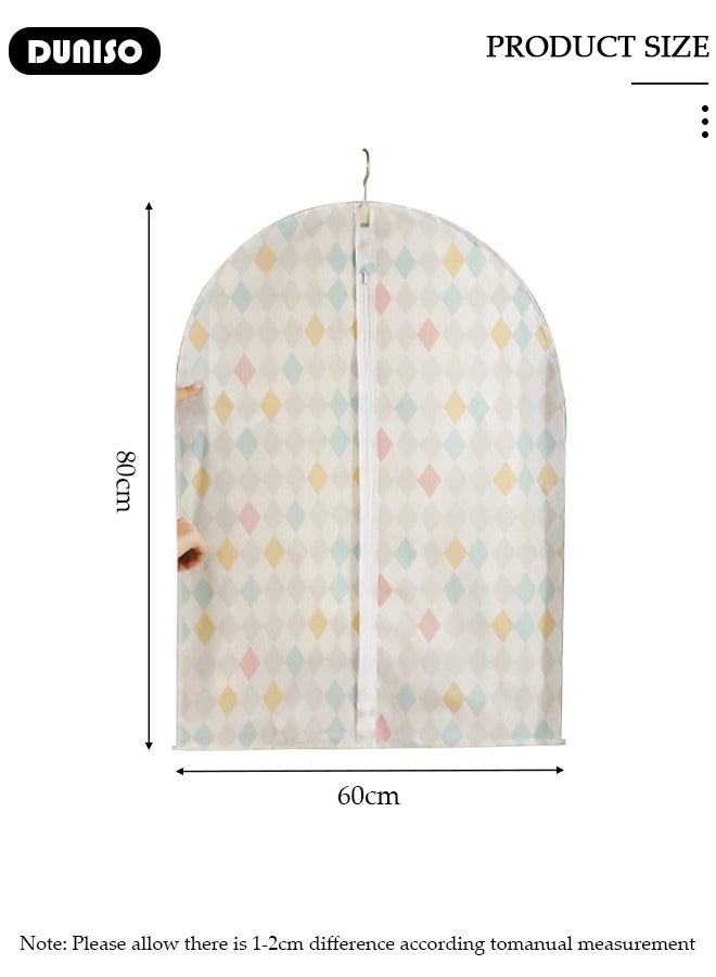 DUNISO 10 Pack Garment Bags for Hanging Clothes with Full Zipper, Dust Proof Hanging Clothes Storage Bag Travel Hanging Garment Bags for Closet Storage, Suit Bags for Closet Storage and Travel 60*80cm  - Image 4