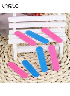 Unique 50 Pcs Emery Boards for Nails,Nail Files for Nature Nails Small Disposable Double Sided Colorful Nail File Bulk for Home Salon Travel Size Mini Manicure Kit for Men Women Kids Wood Emory Pink/Blue  - Image 3