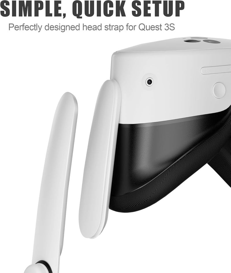 APEXINNO حزام رأس Comfort متوافق مع Meta Quest 3S، حزام رأ�� Elite يوفر دعمًا محسنًا وقابلًا للتعديل، ملحقات استبدال حزام رأس Elite لأجهزة VR مع وسادة رأس مريحة - Image 2
