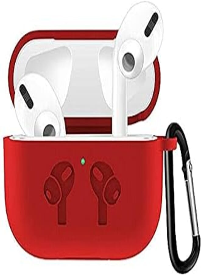 OR Shockproof Silicone Case Cover For Airpods Pro - Red
